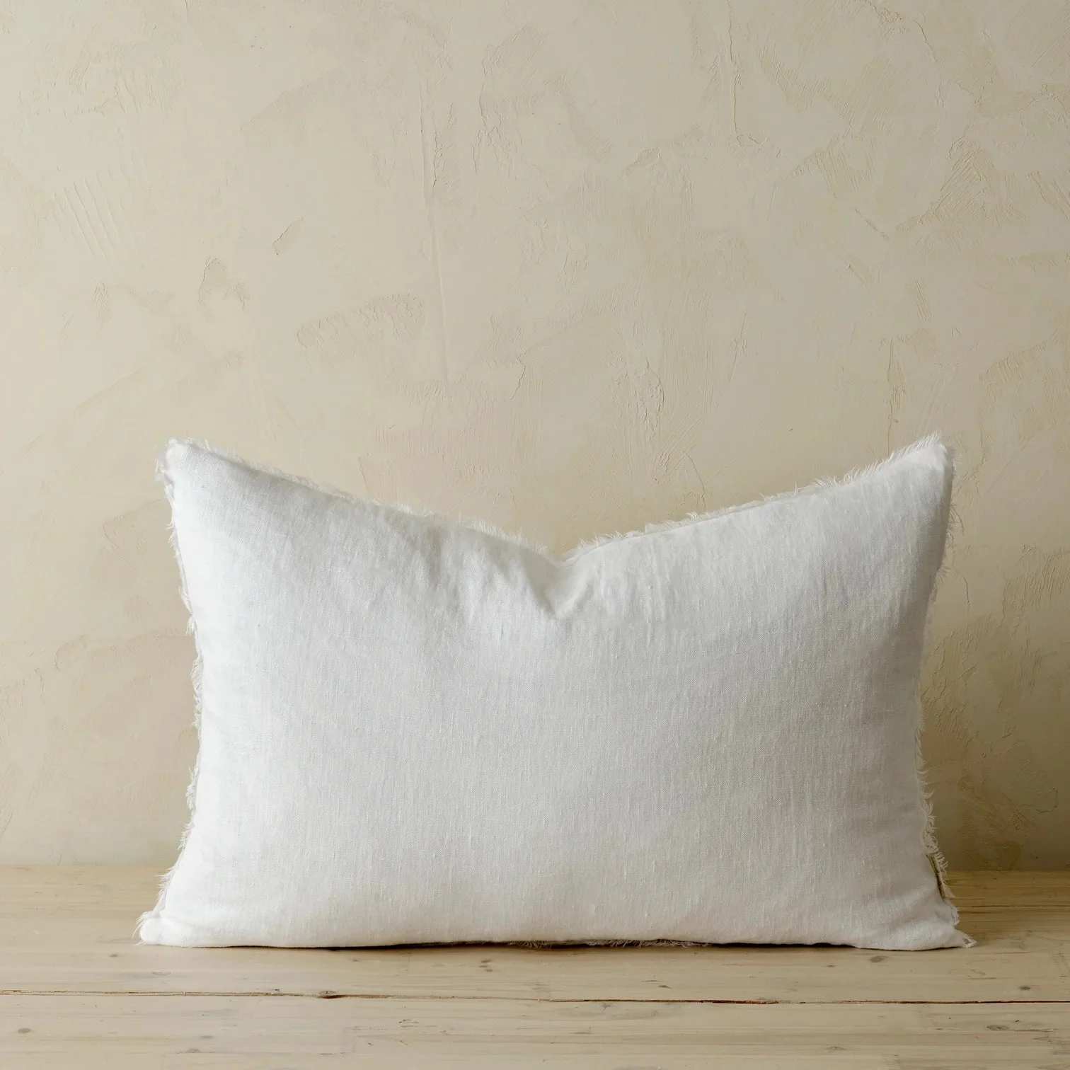 Indaba Lina Linen Ivory Pillow