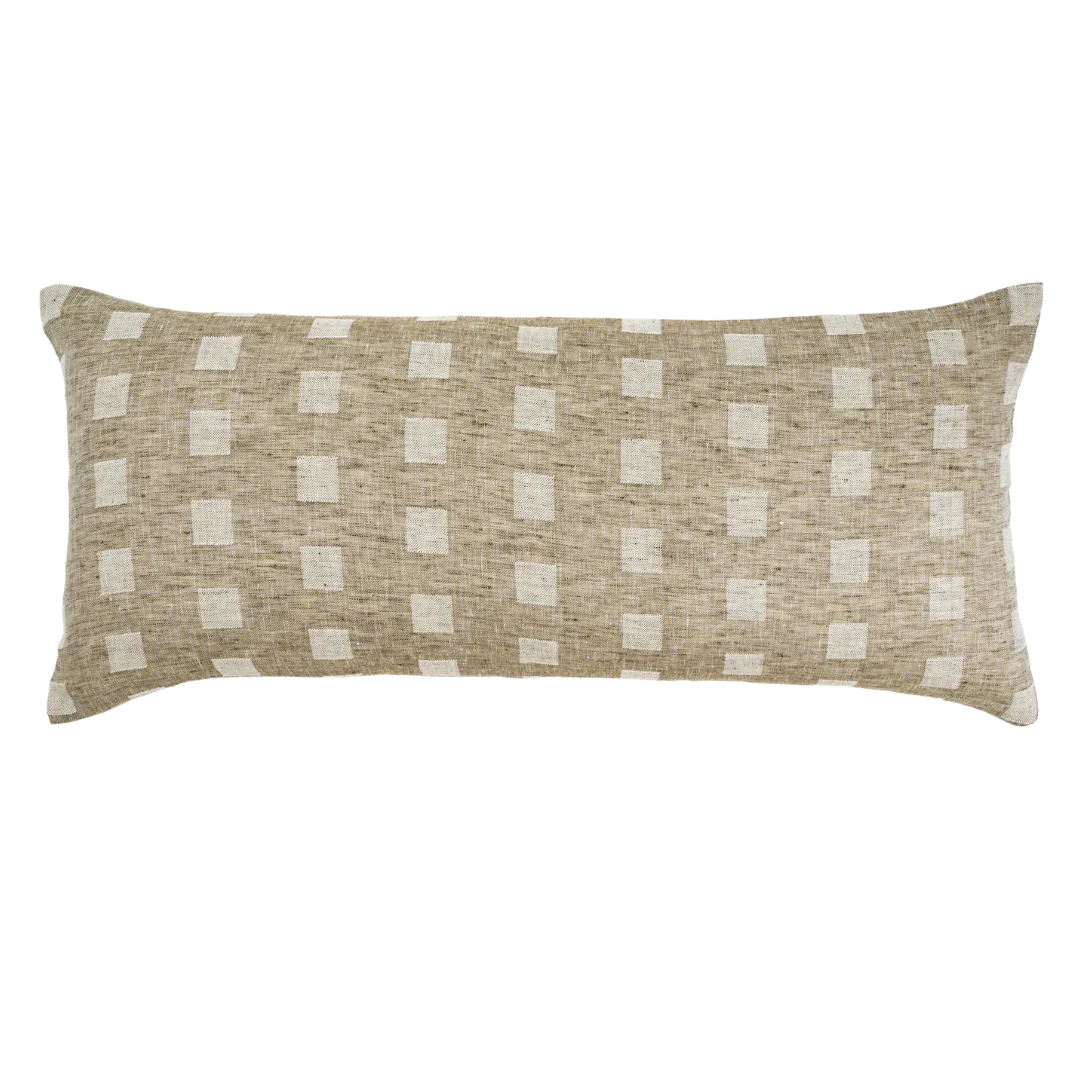Indaba Check Linen Pillow