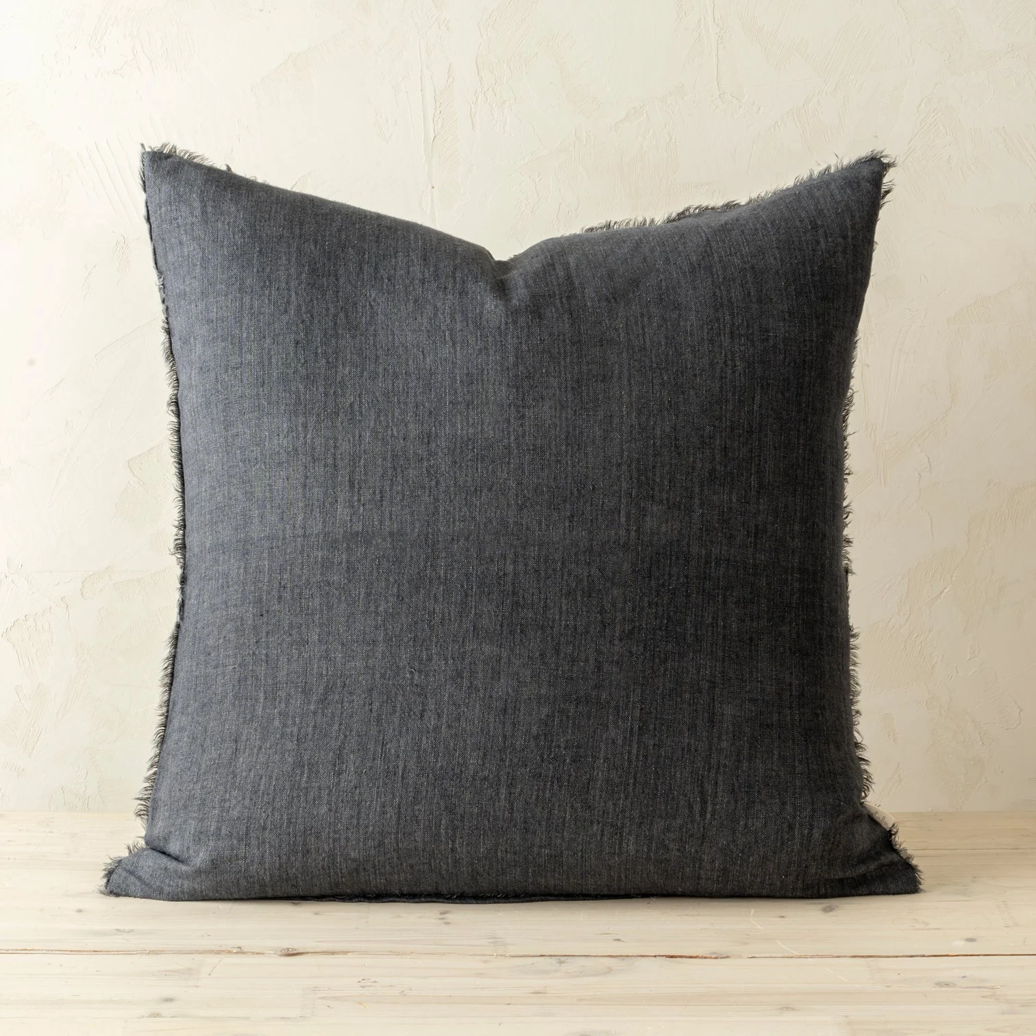 Indaba Lina Linen Charcoal Pillow