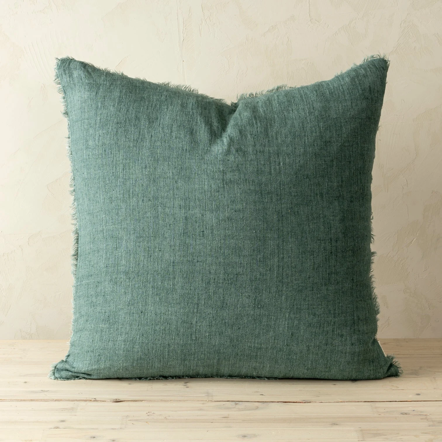Indaba Lina Linen Celeste Green Pillow