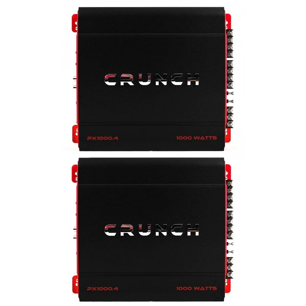 Crunch 4 Channel 1000 Watt Amp A/B Class Car Stereo Amplifier (2 Pack)