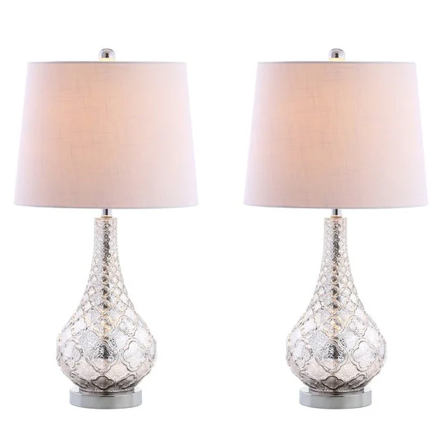 Darren LED Table Lamps Set of 2 - Mercury Silver
