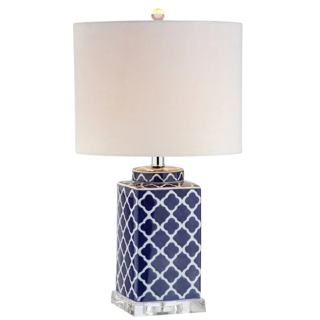 Clarke LED Table Lamp - Blue and White