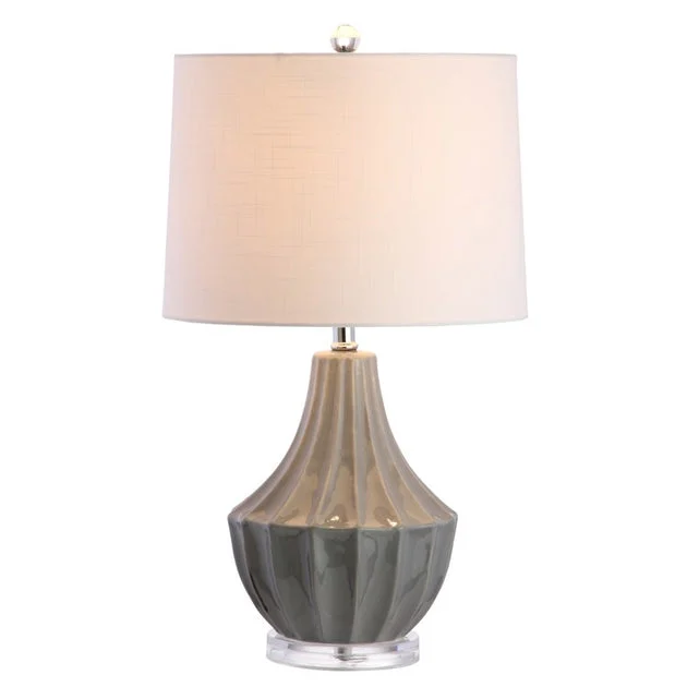 Tate Ceramic Table Lamp - Gray