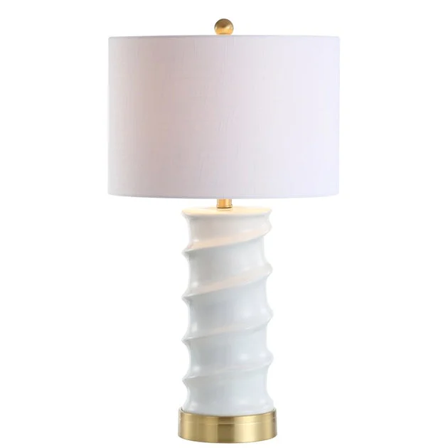 Taipei Ceramic Table Lamp - White