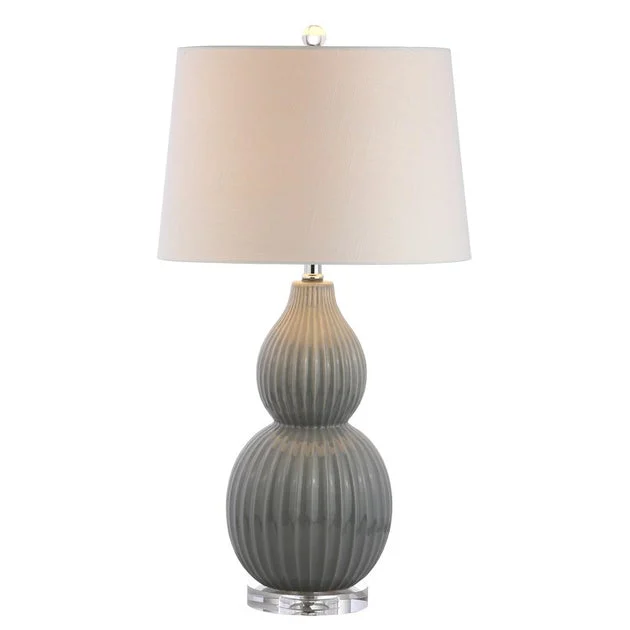 Thatcher Ceramic Table Lamp - Gray