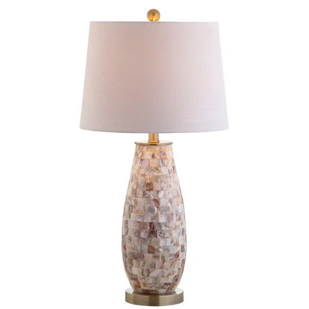 Jocelyn Seashell Table Lamp - Natural and Brass Gold