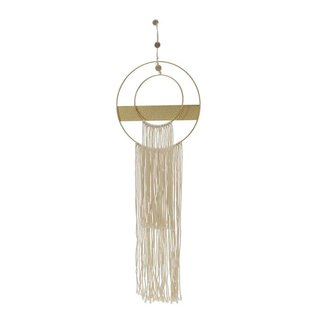 41" Metal Dreamcatcher with Tassels - Natural