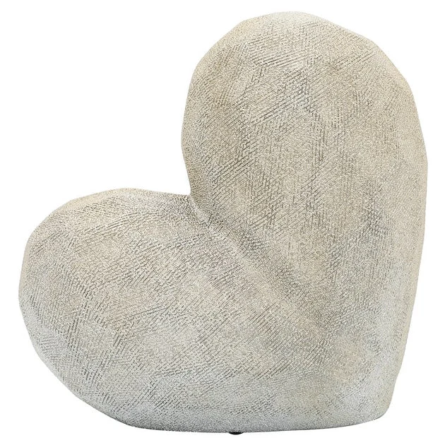 11" Ceramic Heart - Champagne
