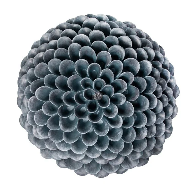 25.25" Blue Dahlia Wall Flower