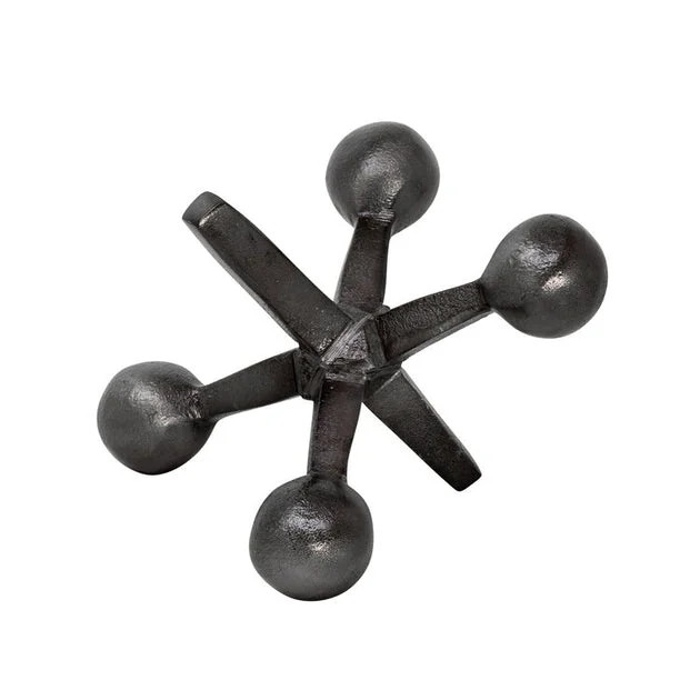 5" Aluminum Jacks Decor - Gunmetal