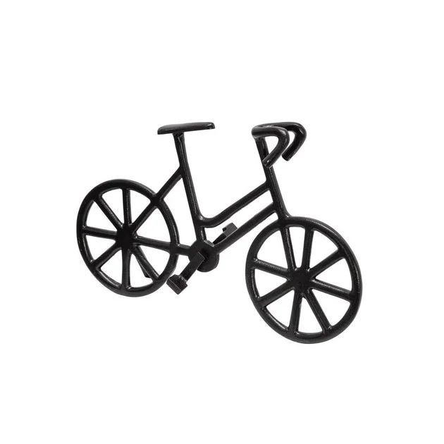 9" Metal Bicycle Sculpture - Black