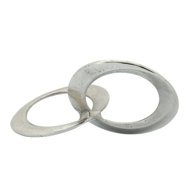 11.5" Metal Circular Links - Silver