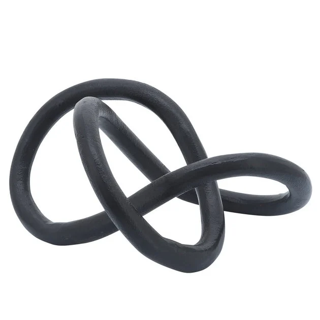 9" Metal Knot - Black
