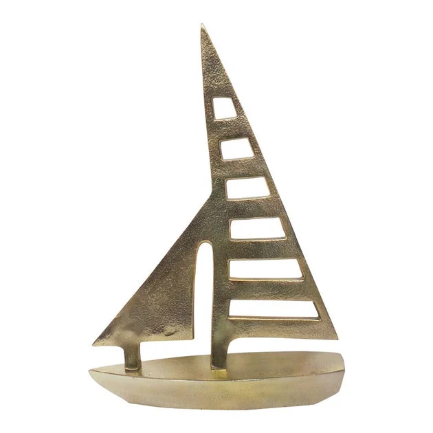 15" Metal Sailboat - Gold