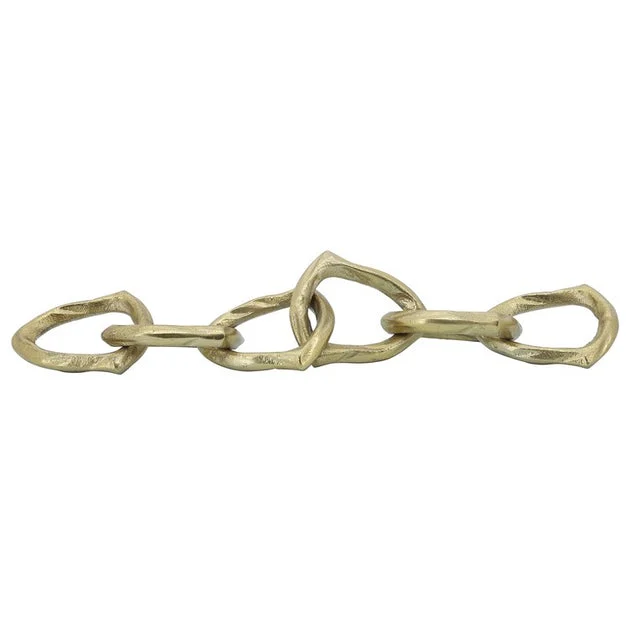 17.5" Decorative Metal Chain Links - Gold