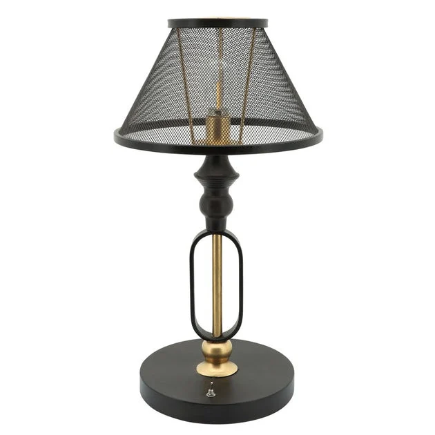 Industrial LED Table Lamp with Shade