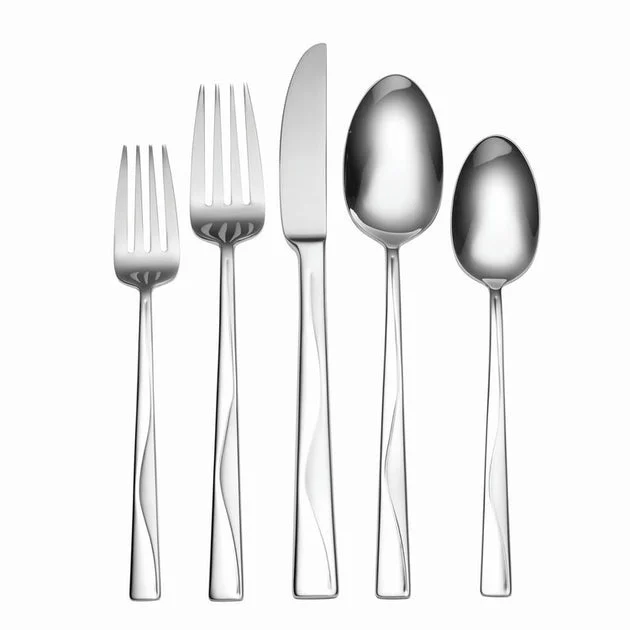Stream Twenty-Piece Flatware Set, Service for 4