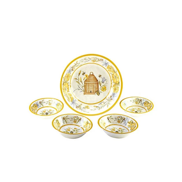 Bee Sweet Five-Piece Salad/Serving Set
