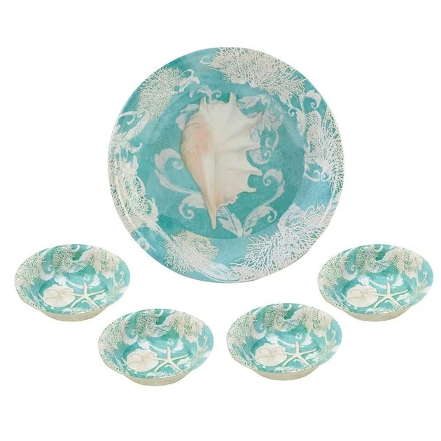 Inspired Coast Five-Piece Salad/Serving Set