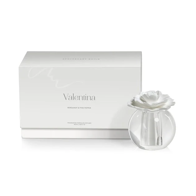 Valentina 100 ml Crystal Ball Porcelain Diffuser - Bergamot/Pink Pepper