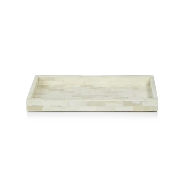 Mahar Rectangular Bone Inlay Tray
