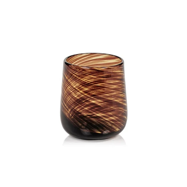 Tory Tortoise Stemless All-Purpose Glasses Set of 6
