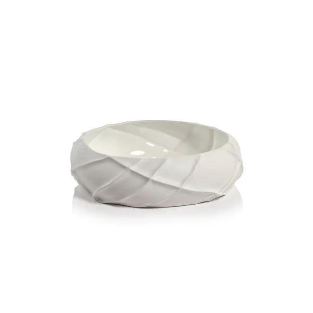 Bessie Ridged Ceramic Bowl