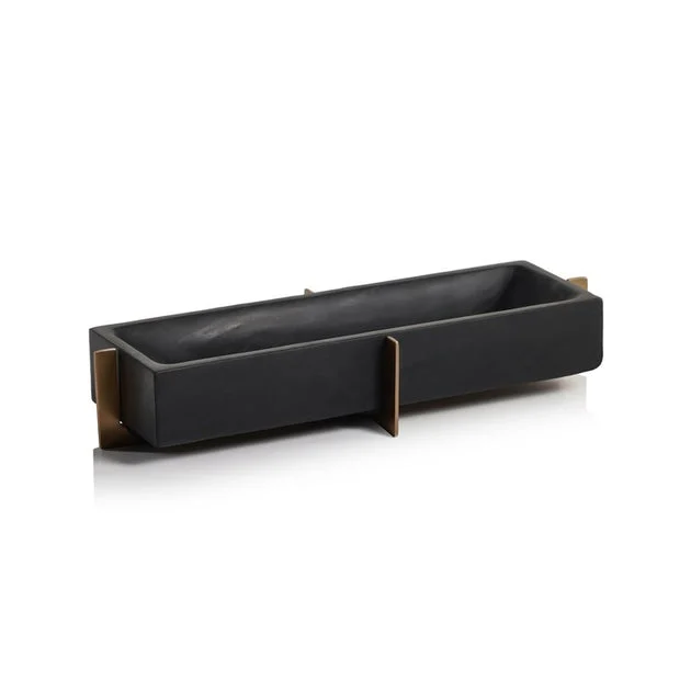 Catania Marble Tray on Metal Base