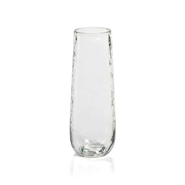 Kaz Hammered Stemless Champagne Flutes Set of 4