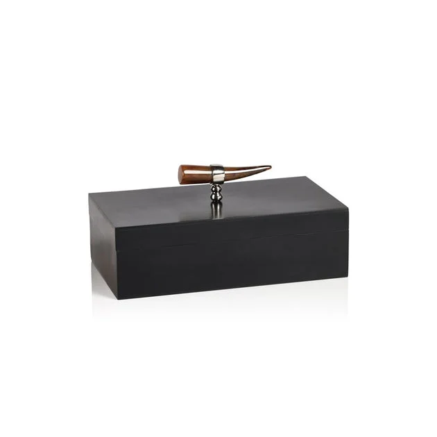 Marlowe Decorative Box with Horn Design Handle