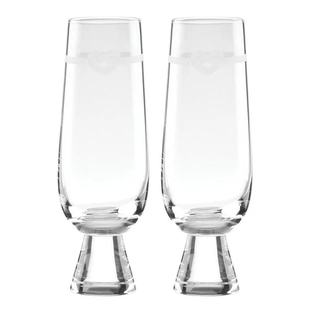 With Love Stemless Flutes Set of 2