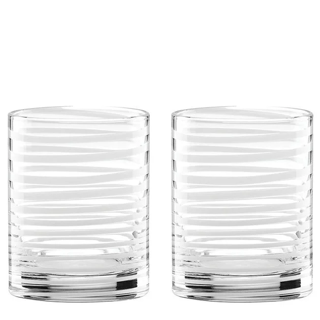 Charlotte Street White Double Old Fashioned Glasses Set of 2
