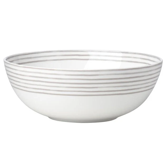 Charlotte Street Gray Dinnerware Serve Bowl