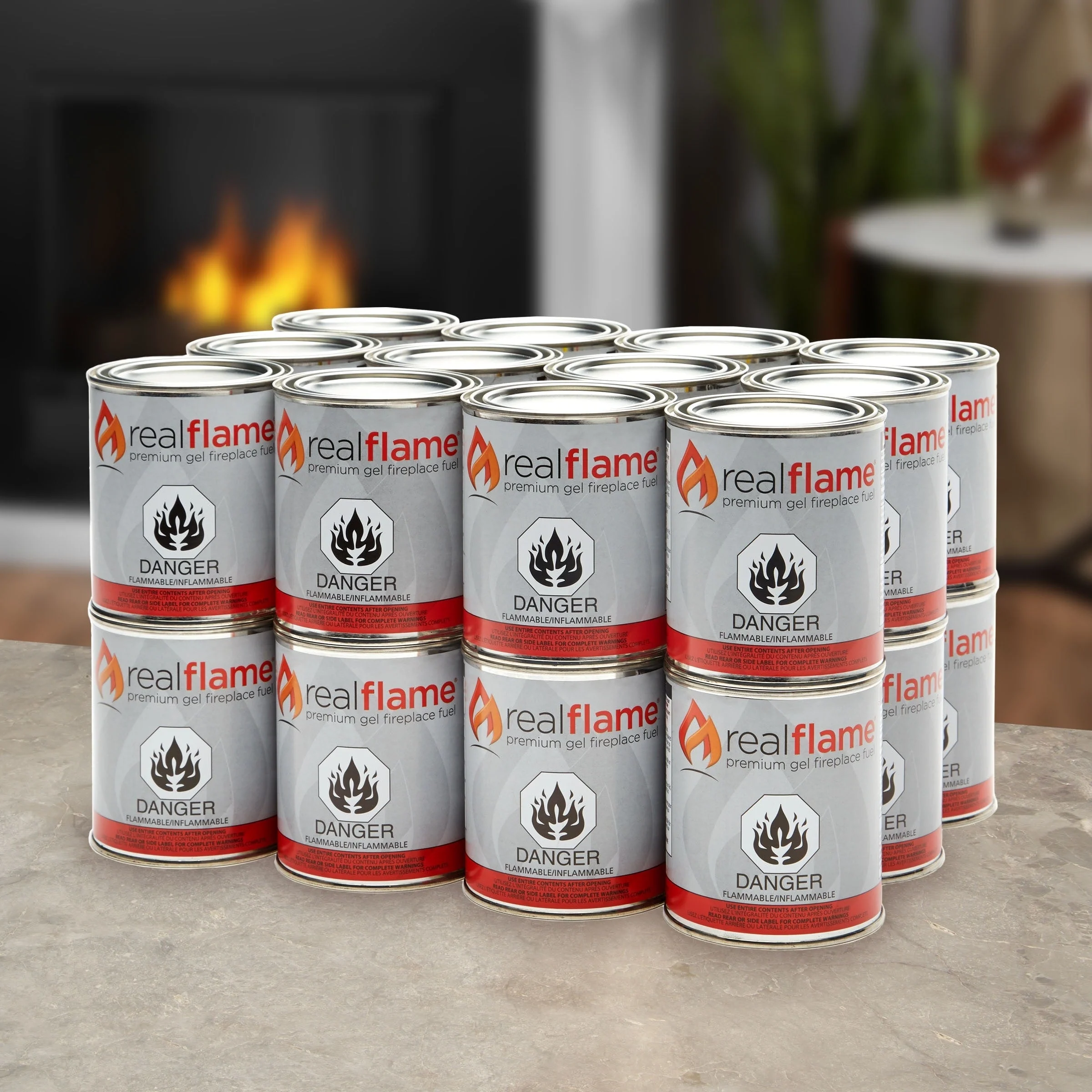 13-oz Gel Fuel (Pack of 24) by Real Flame - 3.5 x 4