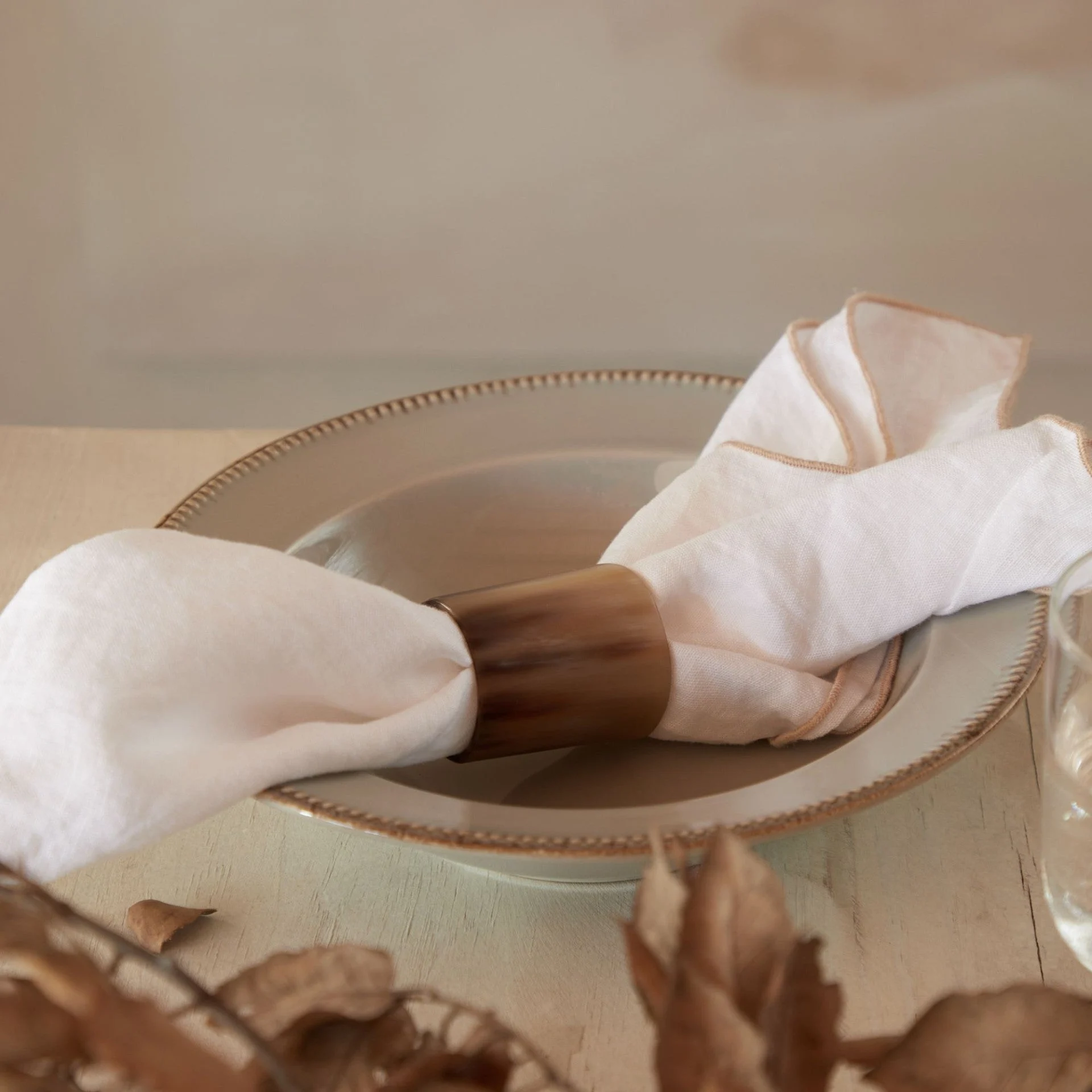 Horn Napkin Rings (Set of 4)