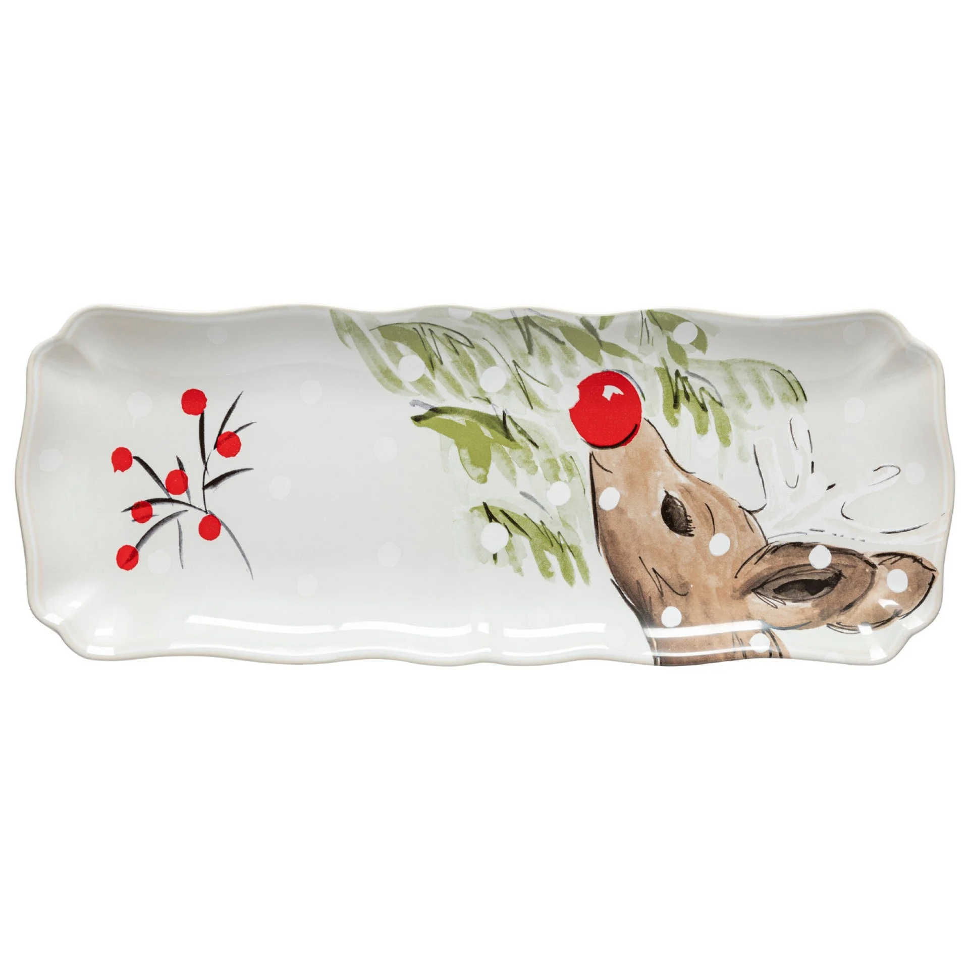 Deer Friends 18" Rectangular Tray