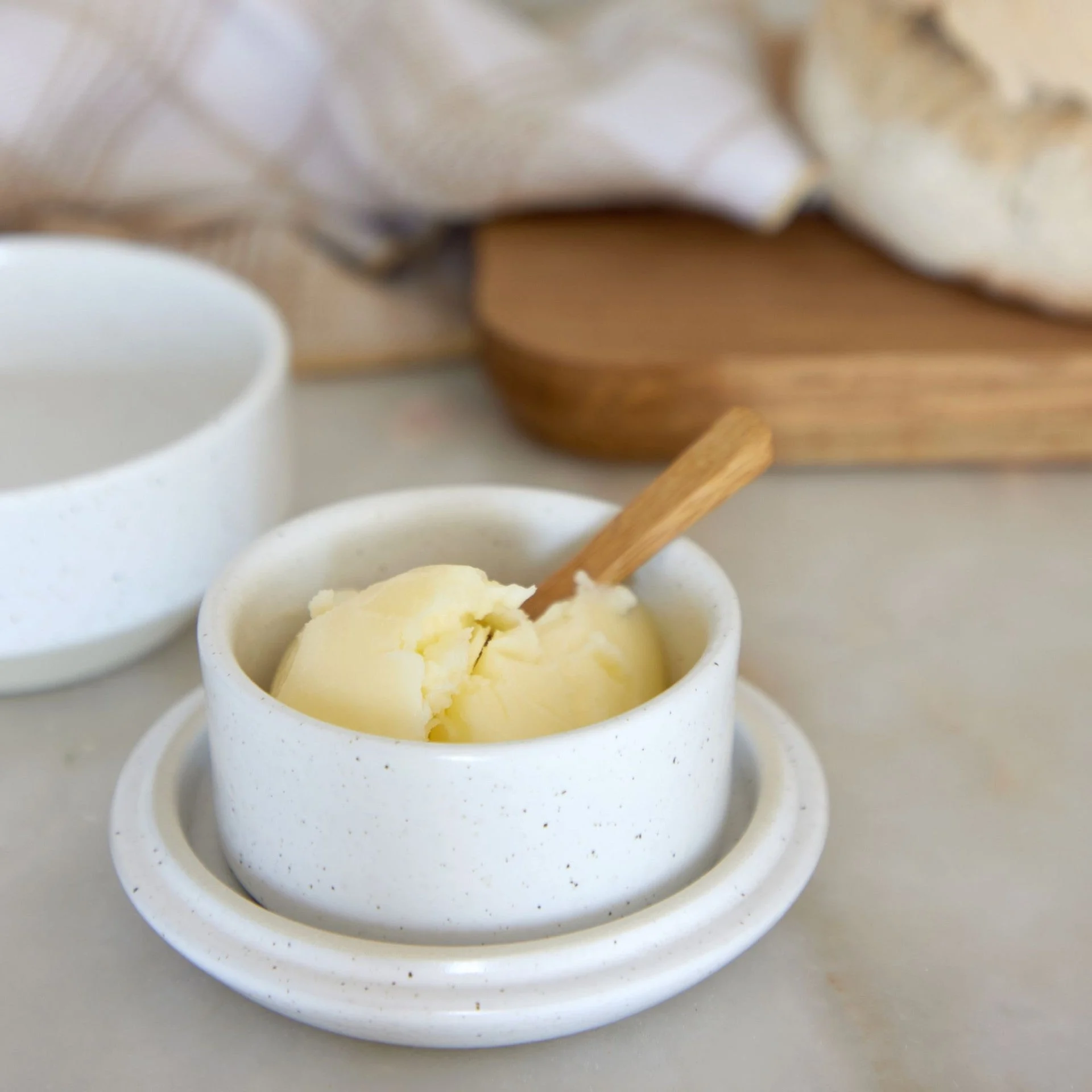 Modern Storage Butter Dish w. Lid