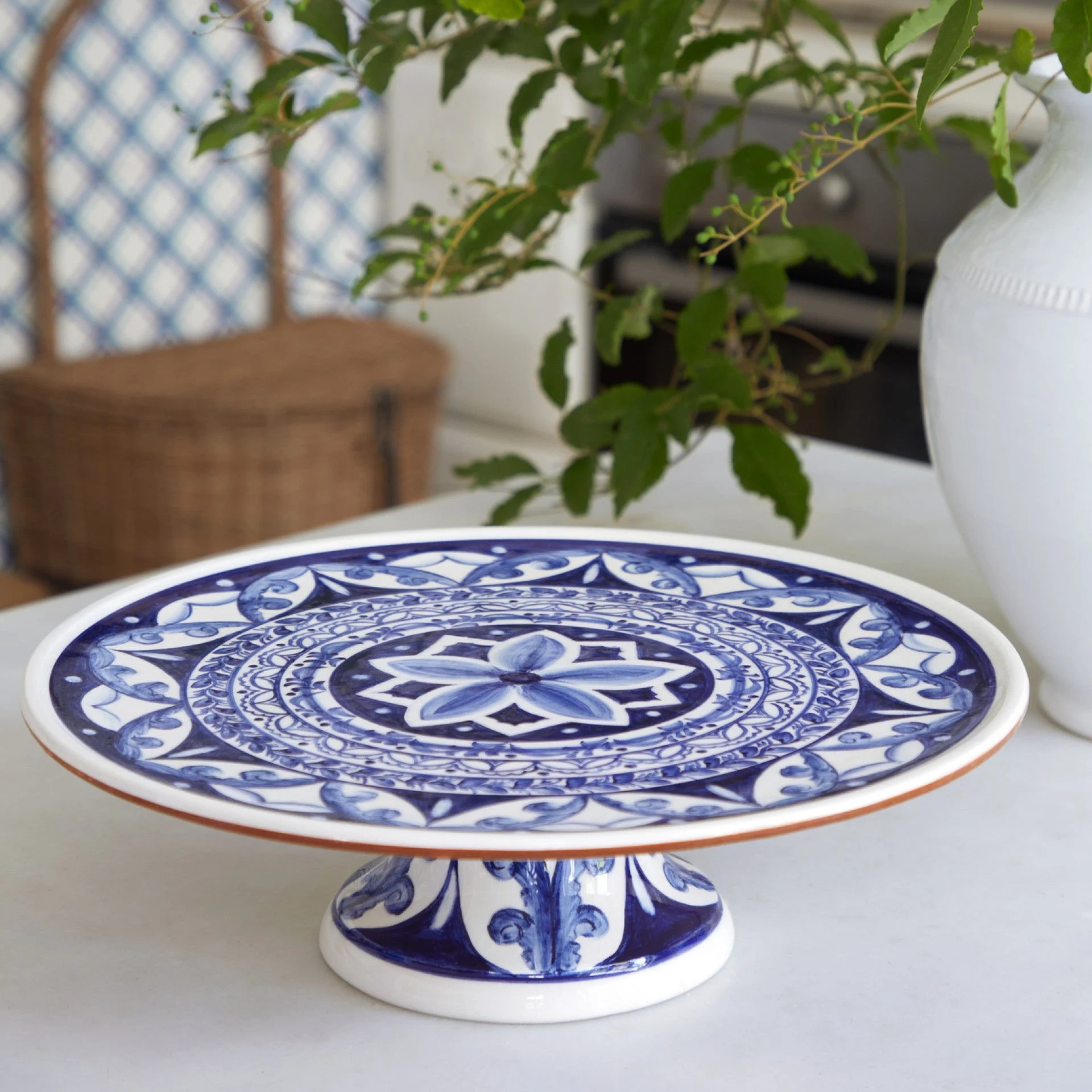 Alentejo Terracota Footed Plate