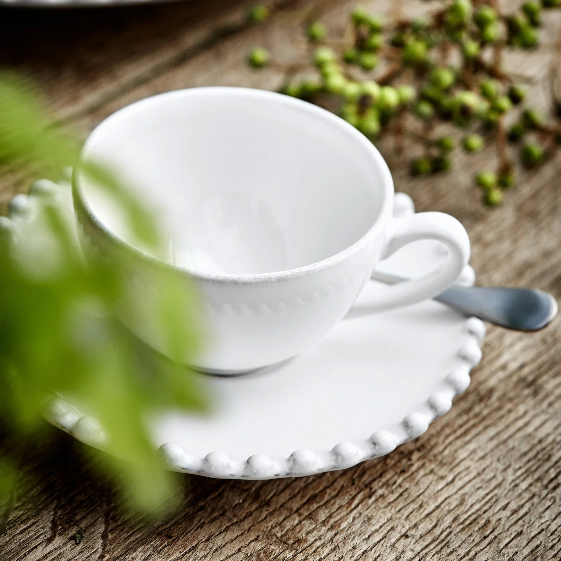 Pearl 3oz Coffee Cup + Saucer