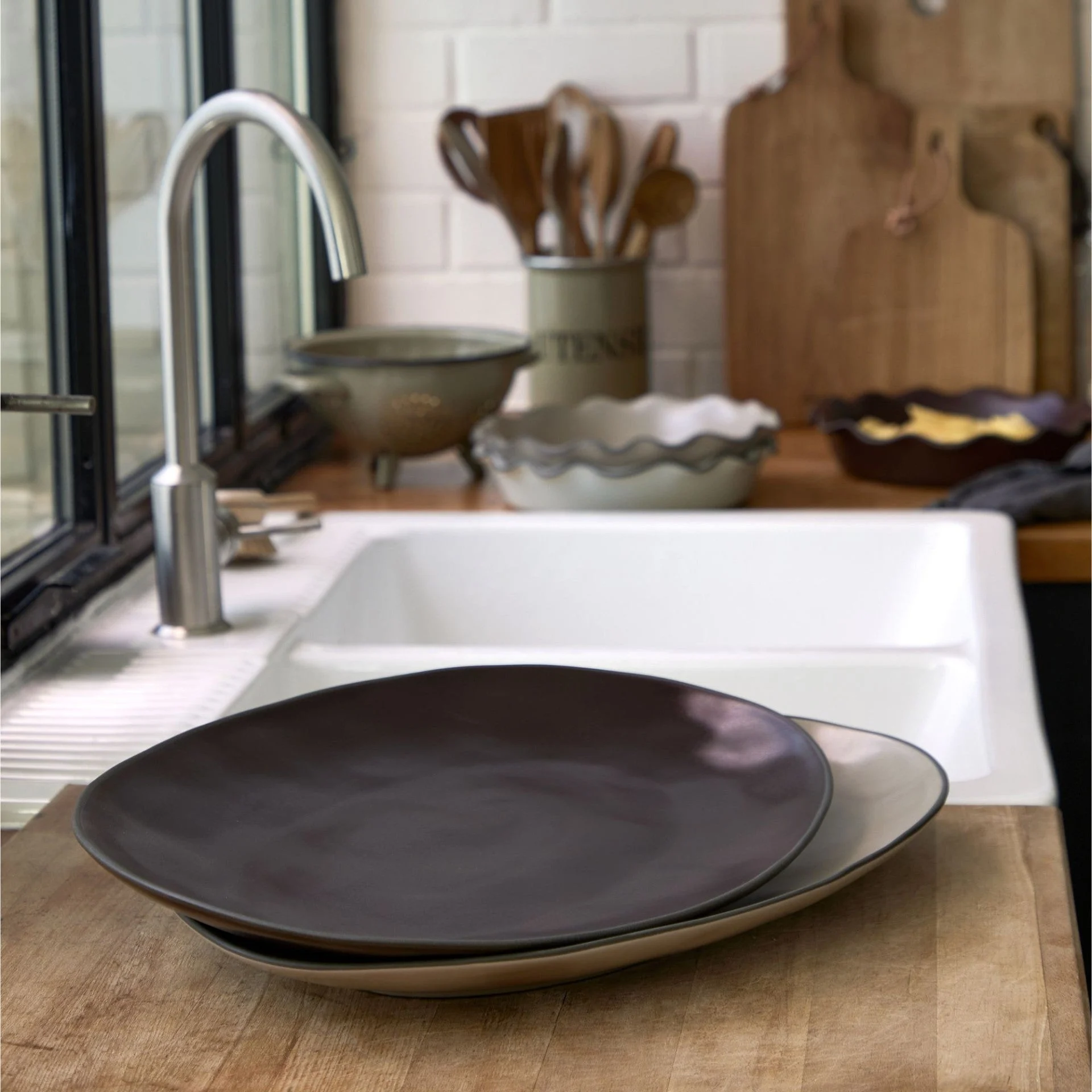 Stacked Organic 18" Oval Platter