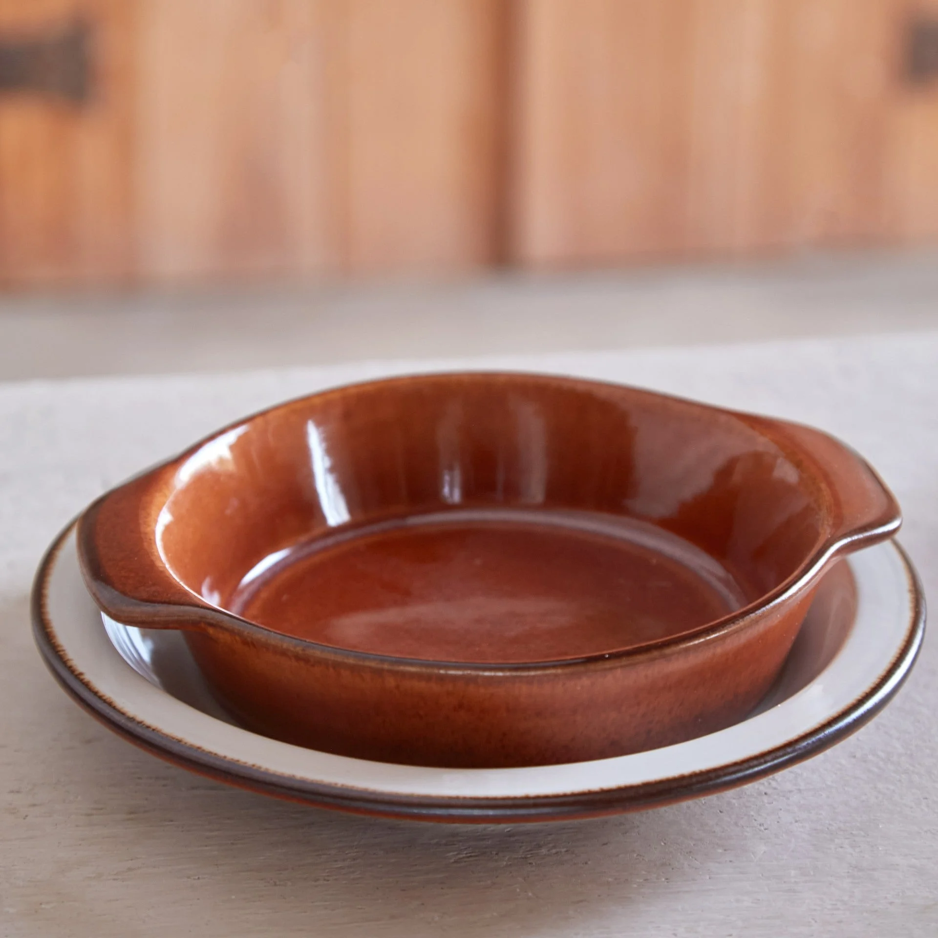 Poterie Round Gratin Baker
