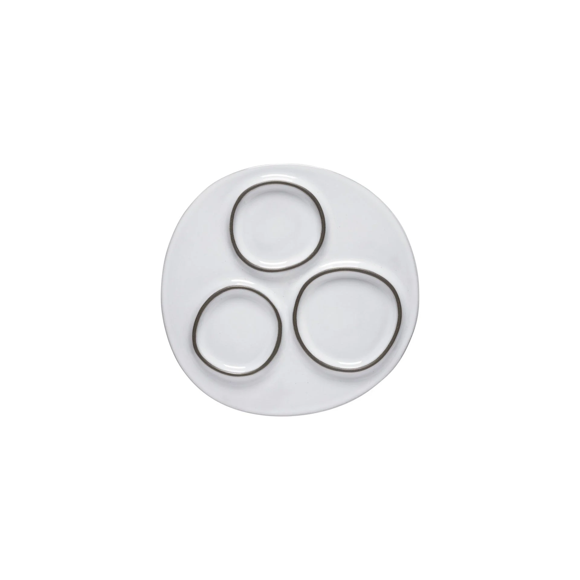Ambar 8" 3-Section Round Platter