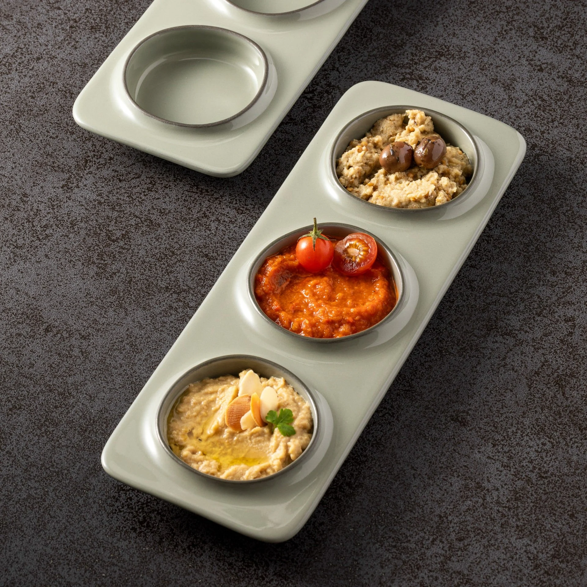 Ambar 11" 3-Section Tray