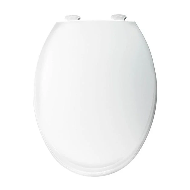 Plastic Toilet Seat with Easy Clean and Change Hinges