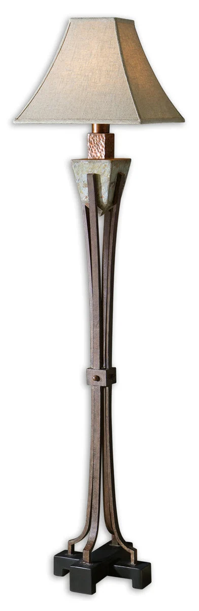 Uttermost 28963-1 Slate Metal Floor Lamp