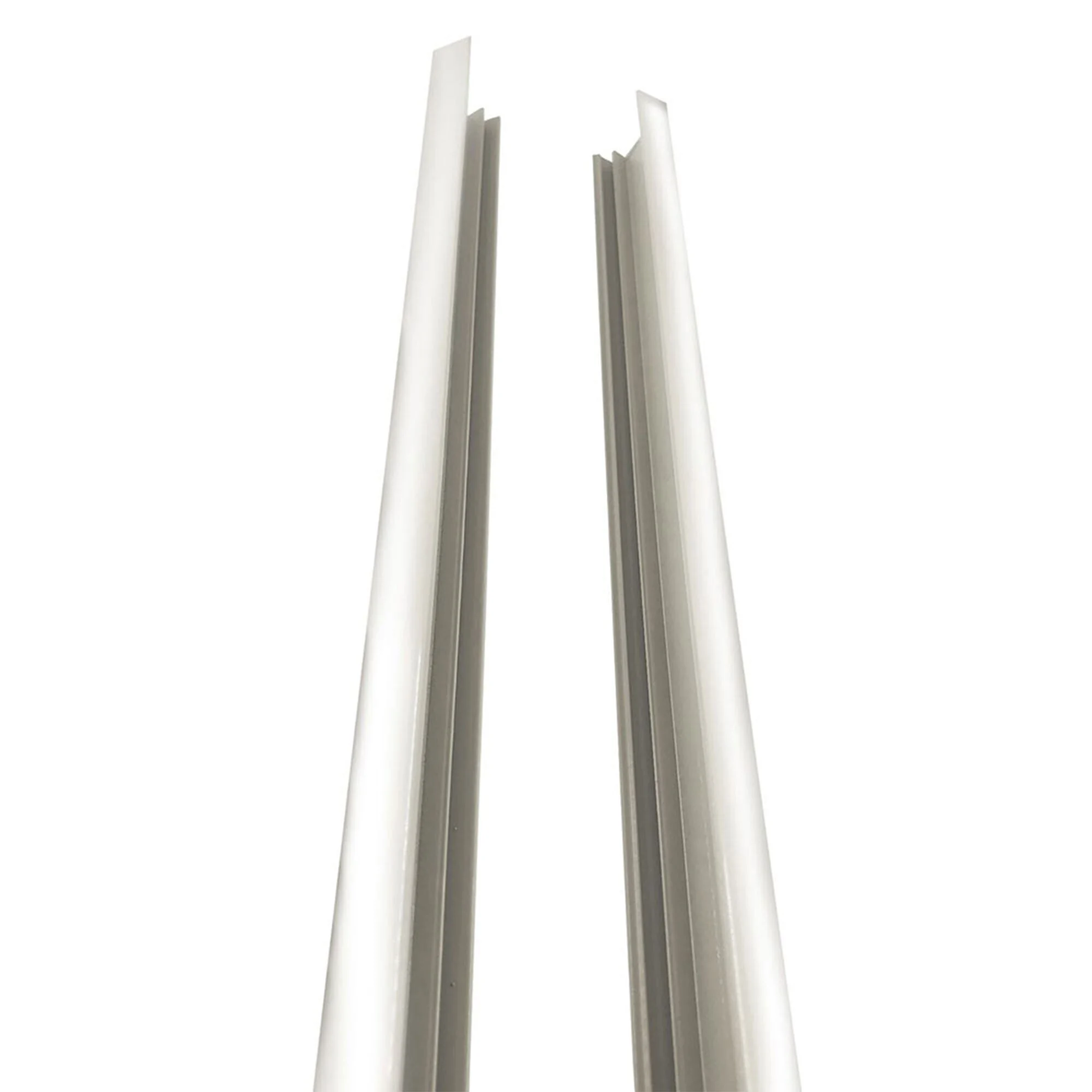 Stratco 6 Foot Quick Screen Aluminum Side Frame Slat Fencing, White (2 Pack)