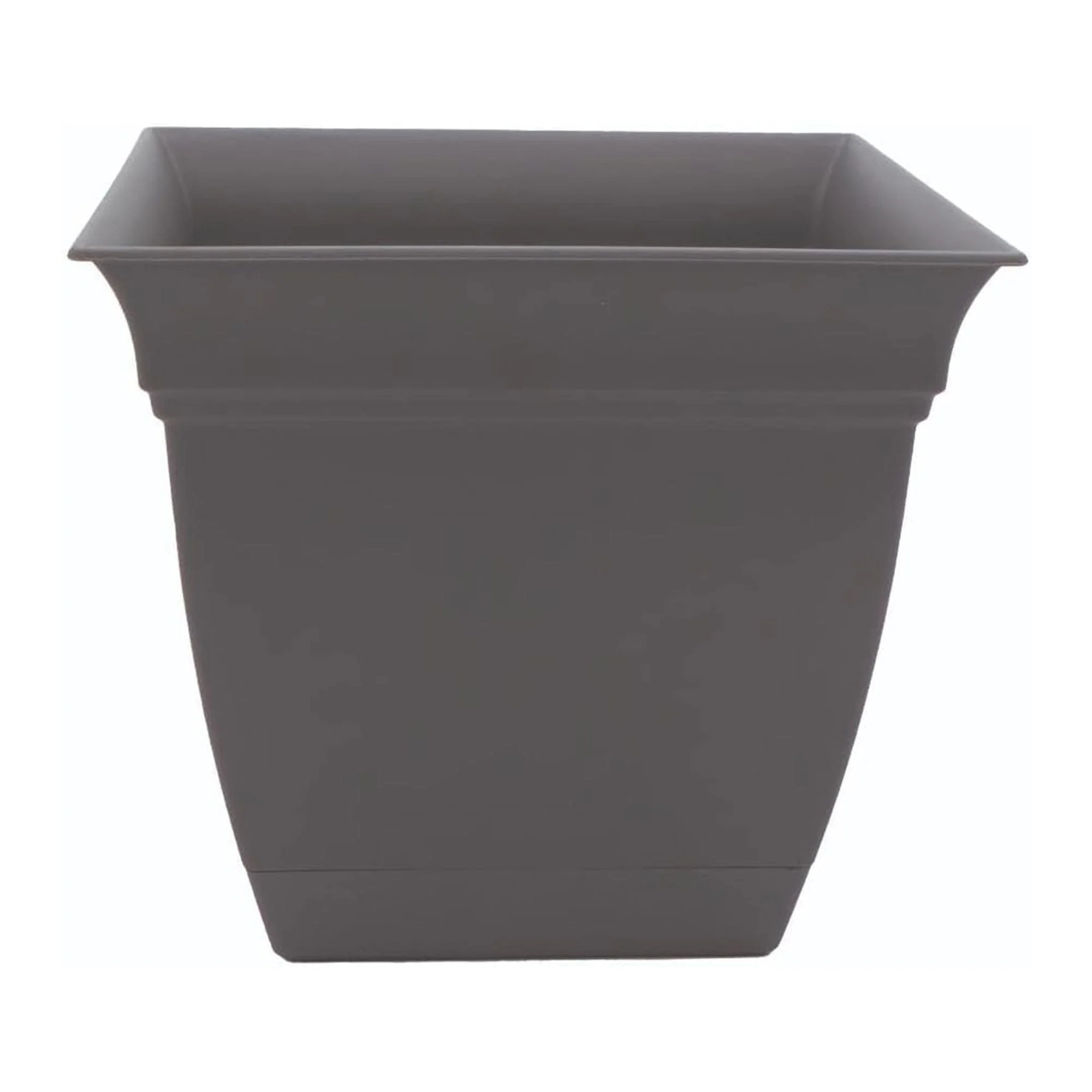 HC Companies ECA12000 12 Inch Eclipse Planter with Attached Saucer, Slate Blue