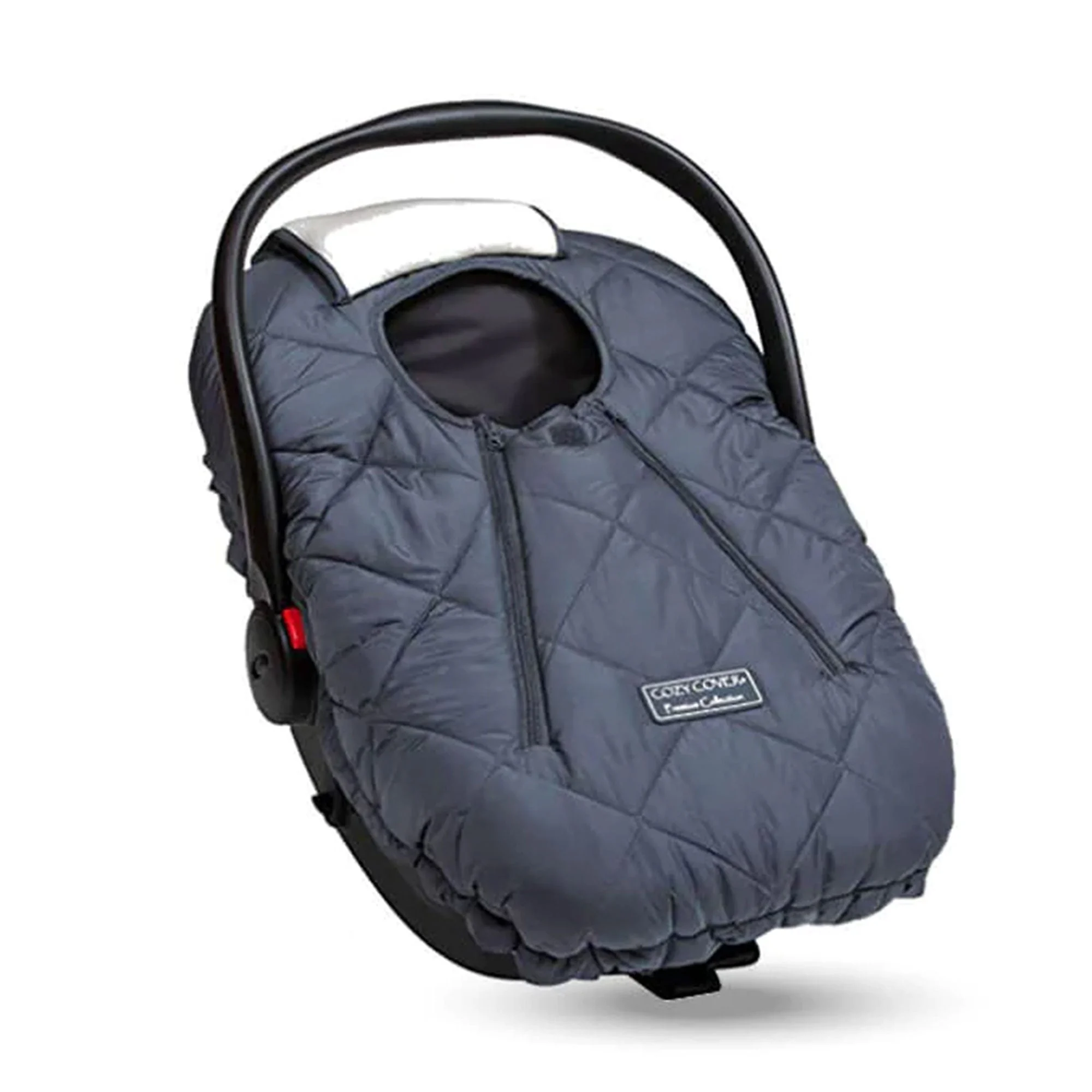 CozyBaby Premium Infant Car Seat Cover w/ Dual Zippers & Elastic Edge, Charcoal