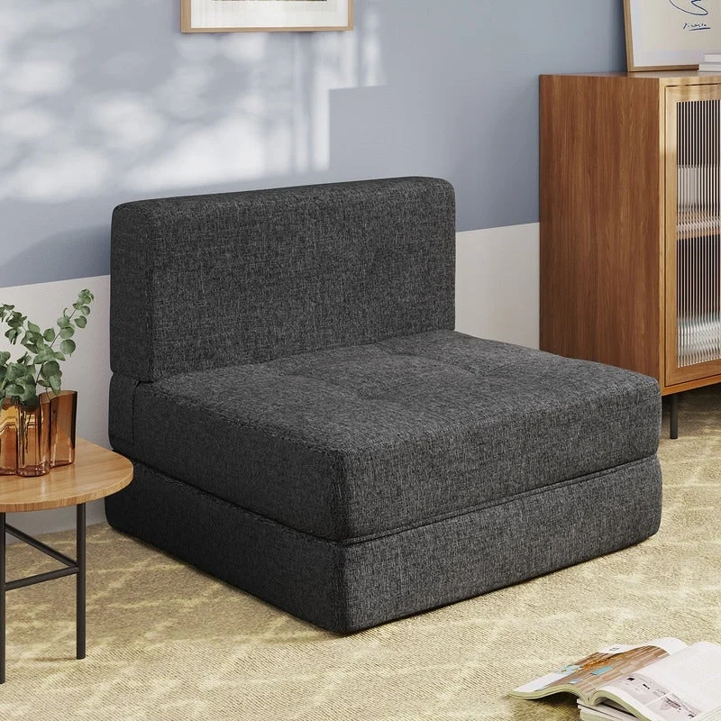 3 in 1 Convertible Flip Chair, Fold Down Chair, Flip Out Lounger Sleeper Bed